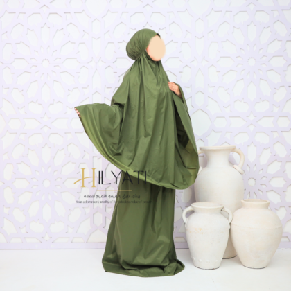 Prayerwear Set Safar for Travel Green Army